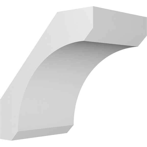 Ekena Millwork 5 1/2-in. W x 8-in. D x 8-in. H Legacy Architectural Grade PVC Knee Brace BRCP055X08X08LEC - main